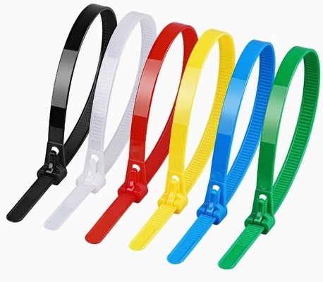 2.5*200 PA66 สีปรับตัวล็อคเคเบิลไนลอน ซิปไท 200 มม ทนทานสําหรับอุตสาหกรรม